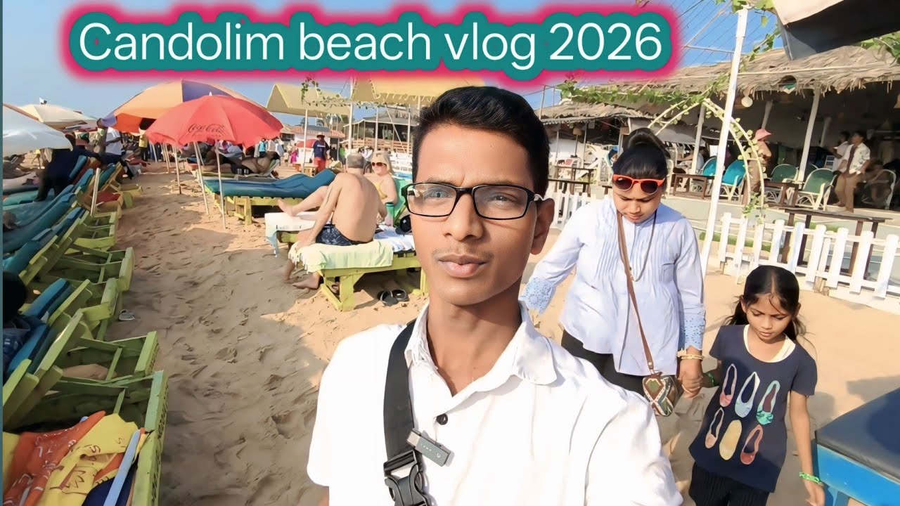 Candolim Beach Goa January 2026 🌊 | Full Beach Vlog & Amazing Vibes