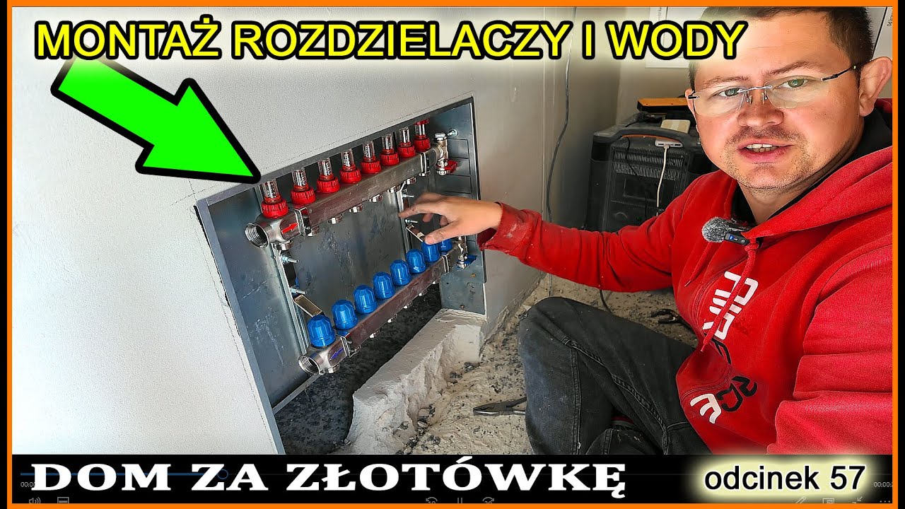 Montaż szafki pod rozdzielacz, prowadzenie rur do pompy ciepła + instalacja wodna! Odcinek #57