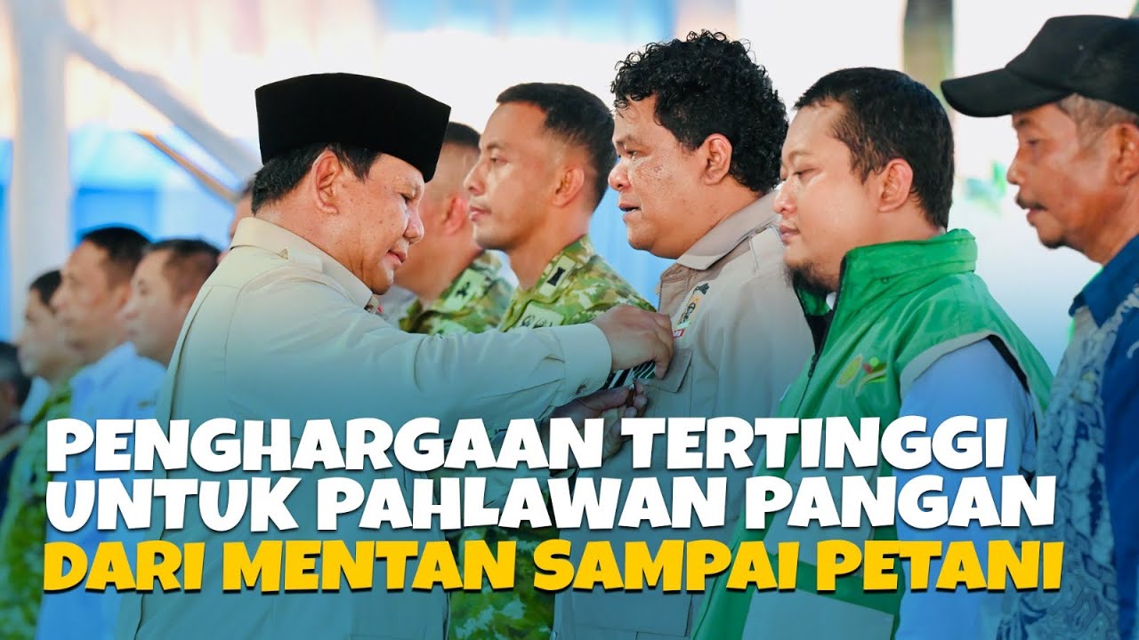 PENGHARGAAN TERTINGGI UNTUK PAHLAWAN PANGAN: DARI MENTAN SAMPAI PETANI