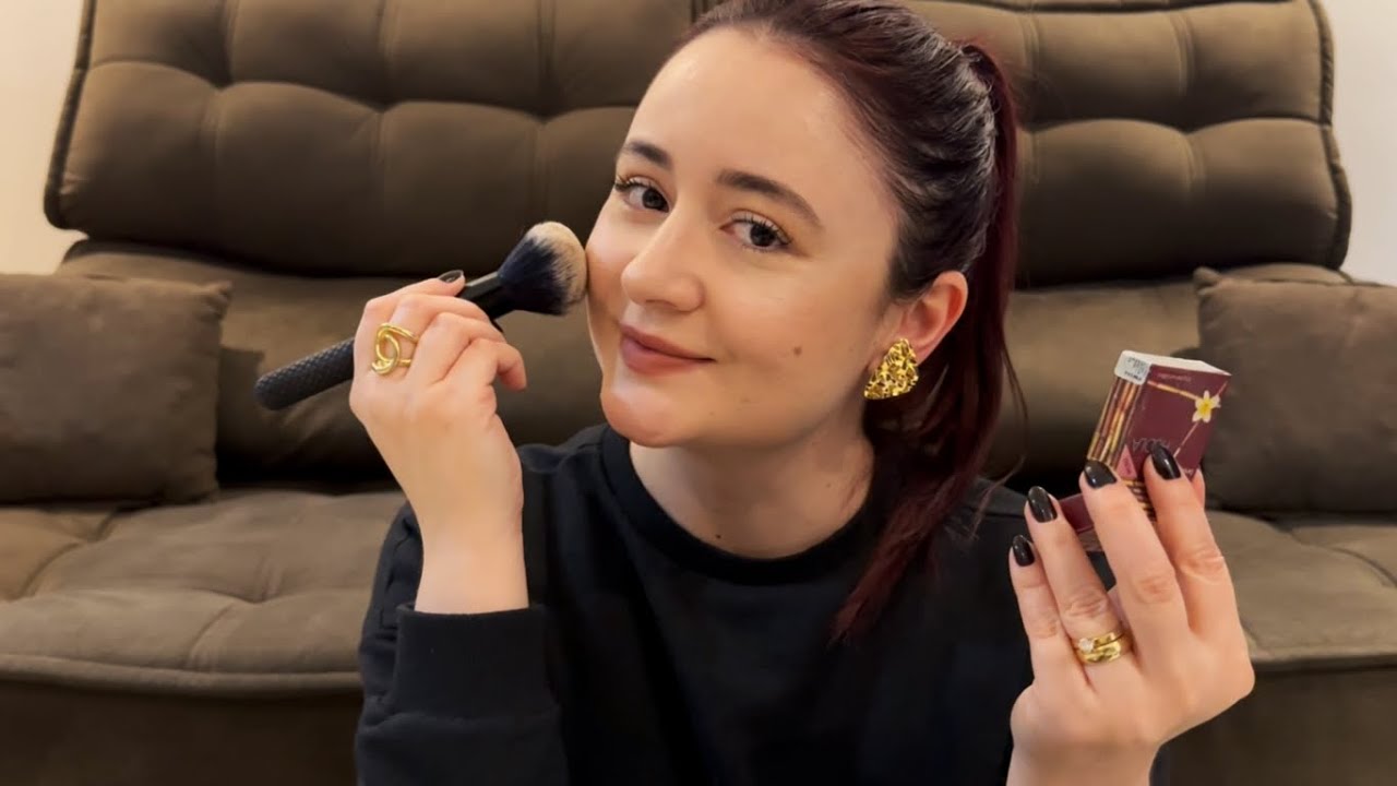 ASMR: ME MAQUIANDO E FOFOCANDO 🌸