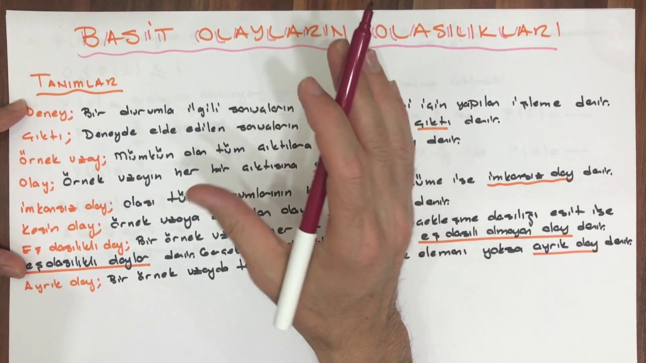 OLASILIK - 1 (KONU ANLATIMI)