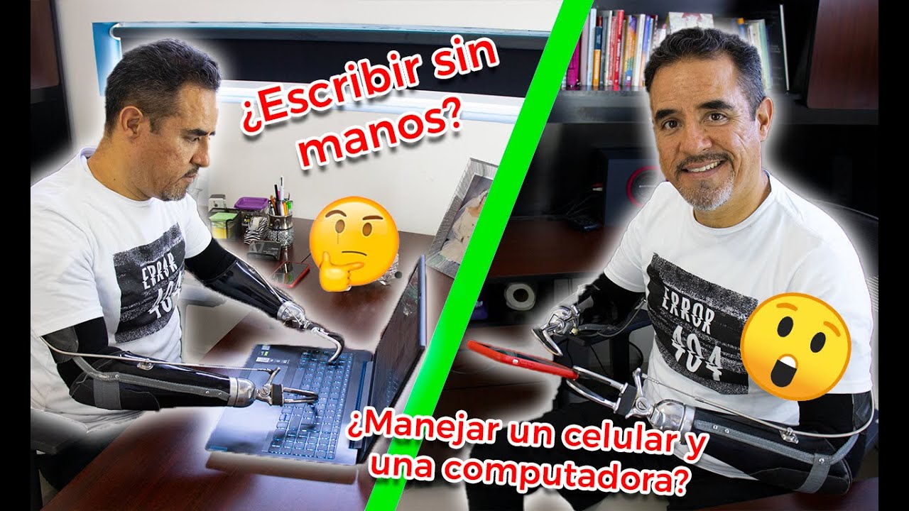 COMO ESCRIBIR SIN MANOS, manejar un celular y computadora!!! - #YosoyAarón - Así respondo mensajes!
