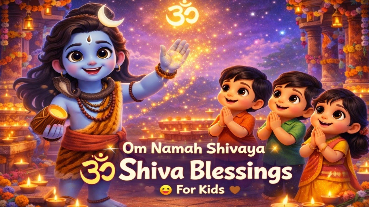 Maha Shivaratri Telugu Kids Song | Om Namah Shivaya | Lord Shiva Devotional 🌙 | BP Kids