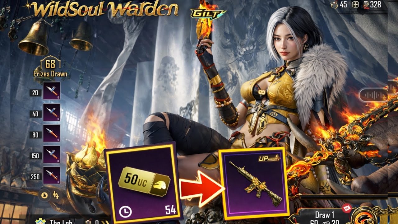 10 UC Create Opening WildSout Warden M4 😍 1OUC TIPS & TRICK CRATE OPENING M416