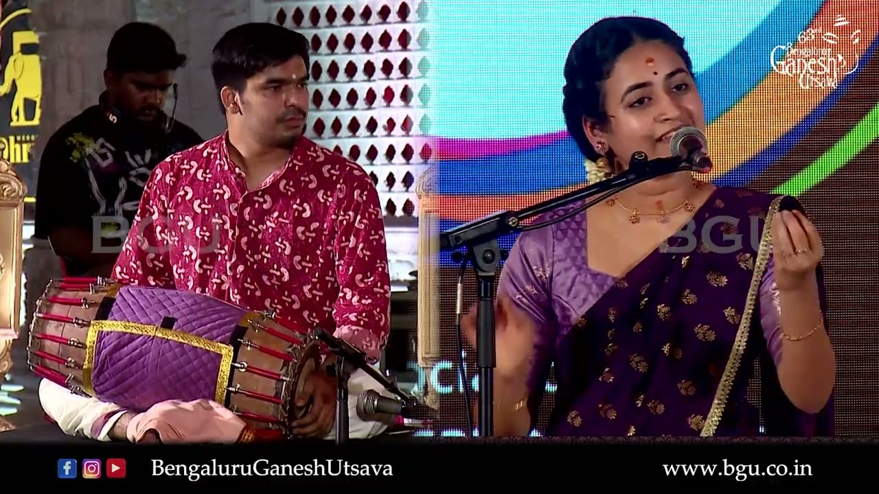AMBIGA NA NINNA NAMBIDE | Soorya Gayathri | Bhakti Sangeetha | 63rd Bengaluru Ganesh Utsava 2025