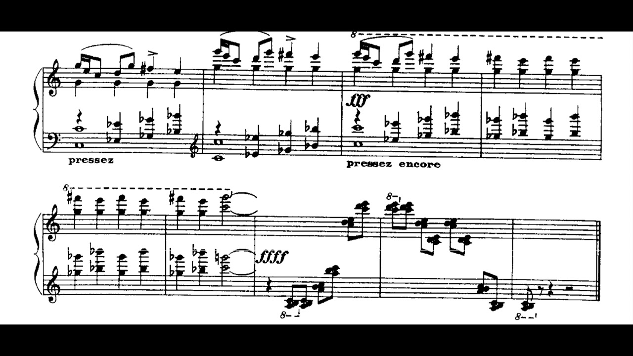 Darius Milhaud - Sonata No. 1 for Piano, Op. 33 (1916) [Score-Video]