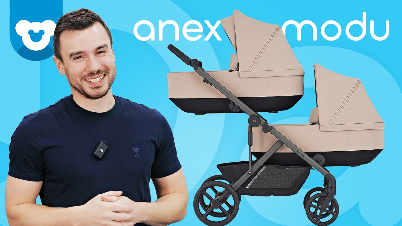 Anex Modu - modułowy wózek dziecięcy, spacerówka, 2w1, rok po roku, dla bliźniąt