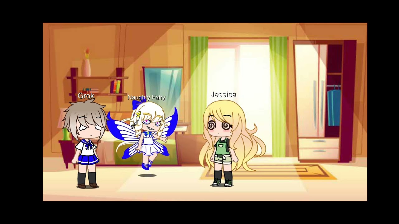 Gacha Life Grok swap clothes and role with Jessica