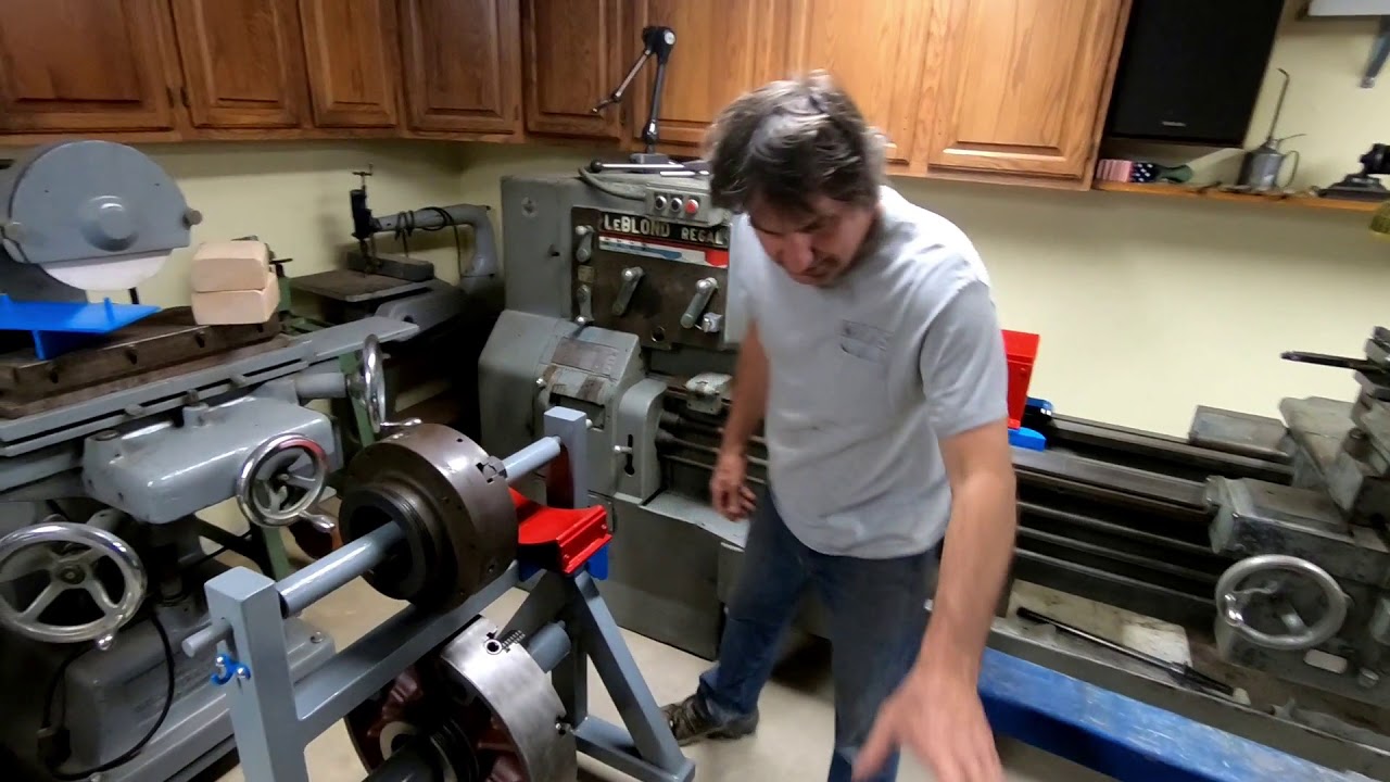 Getting my big lathe chuck on