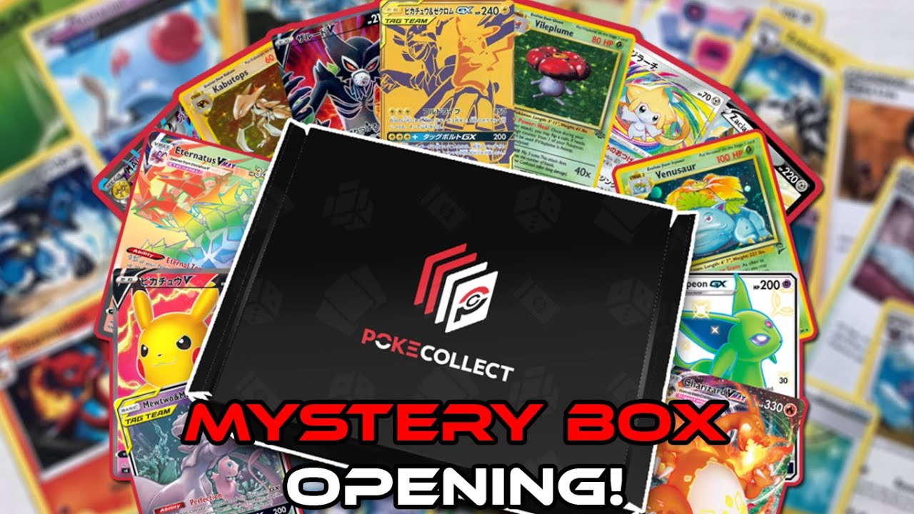 Opening a POKECOLLECT MYSTERY BOX! (FULL OF HOLO AND RARE CARDS!)