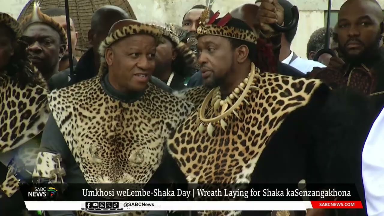 King Misuzulu leads wreath laying at Shaka's grave site