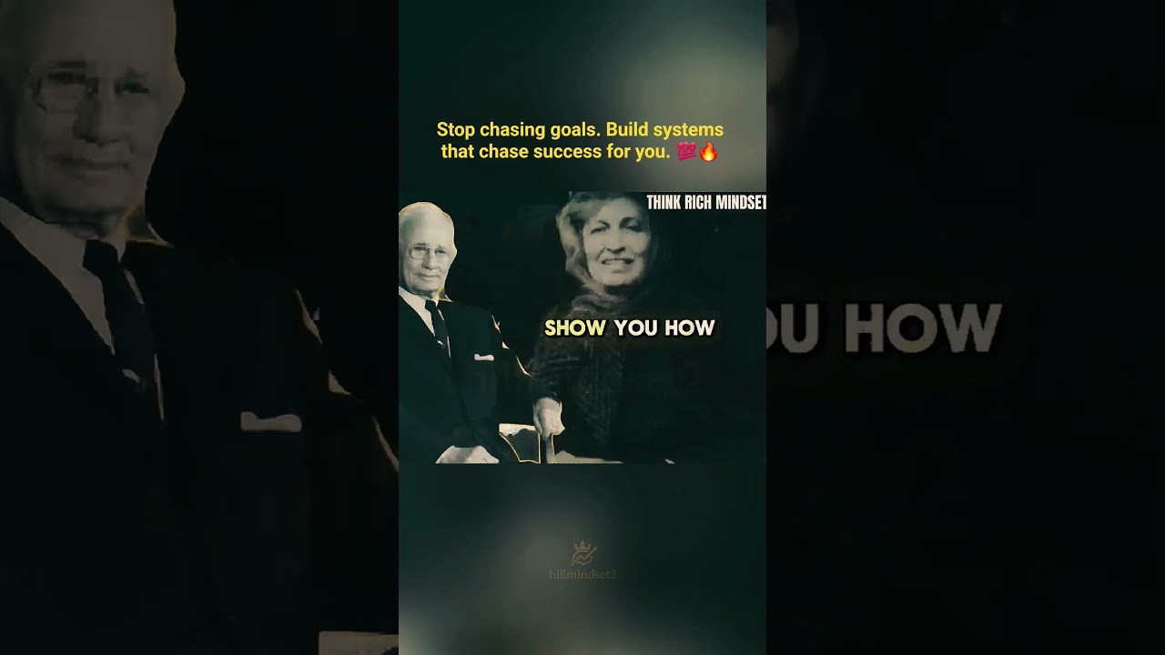 &ldquo;Stop chasing goals. Build systems that chase success for you. 💯🔥 #NapoleonHill #MindsetShift