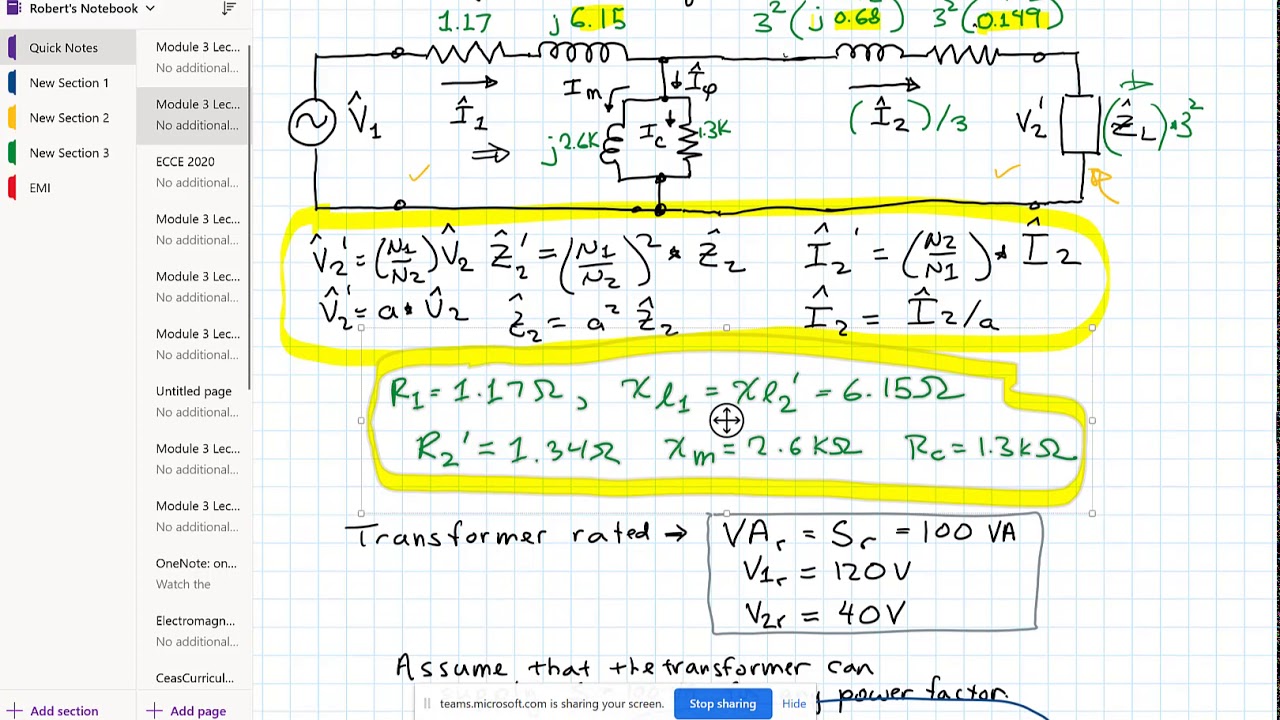 Single Phase Transformer Analysis
