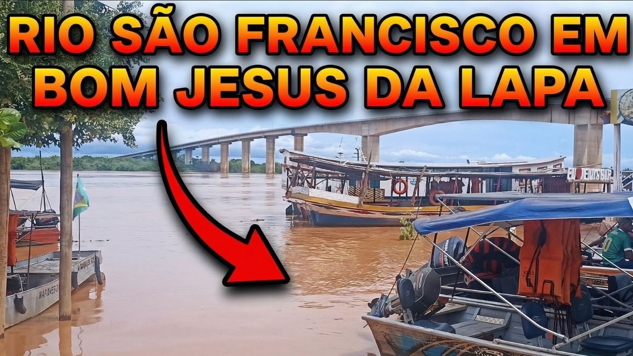 Assim Está Nosso RIO SÃO FRANCISCO Hoje em Bom Jesus da Lapa