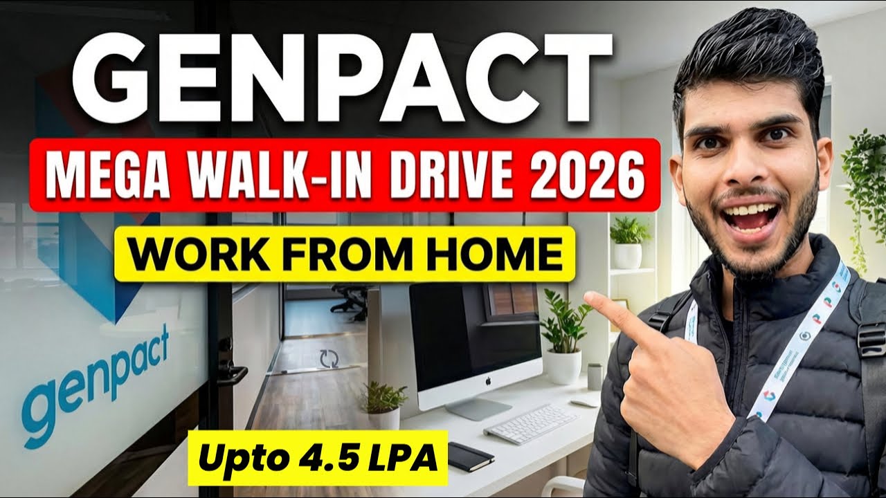 Mega Walk-in Drive in Genpact 2026 | Work From Home | Genpact Company | The Ravi Vlogs