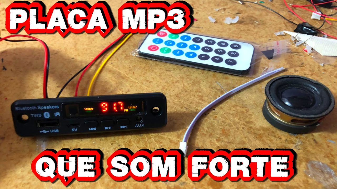 UNBOXING PLACA MP3 BLUETOOTH PARA MINI PAREDÃO