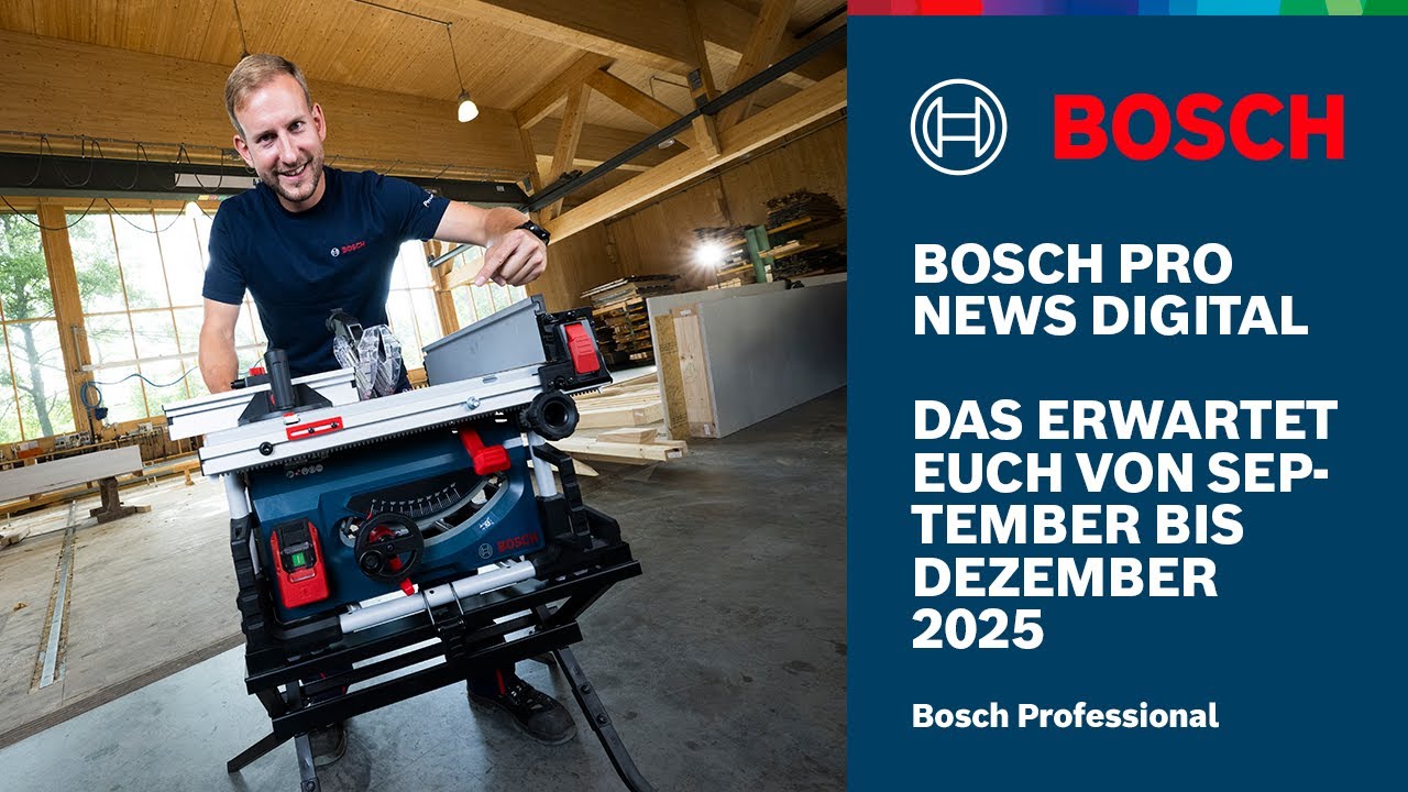 Bosch PRO News Digital: Unsere Neuheiten & Aktionen von September – Dezember 2025