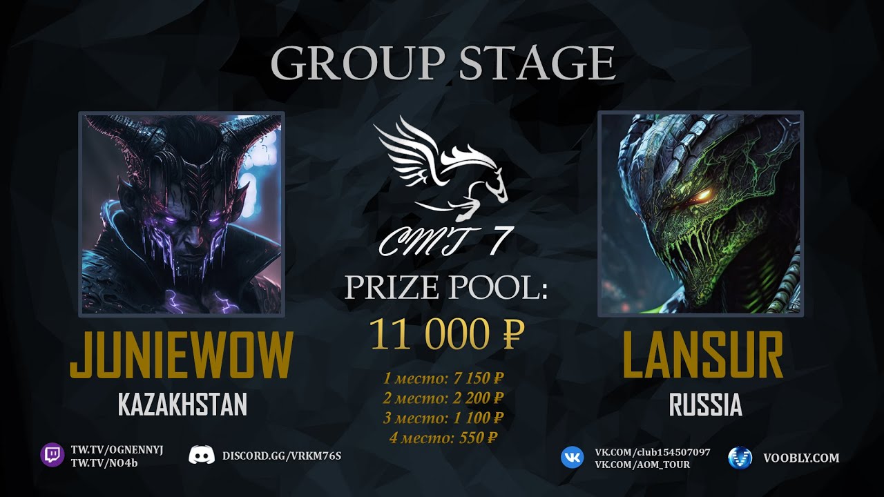 juniewow vs Lansur | Group stage CMT 7 - AGE OF MYTHOLOGY