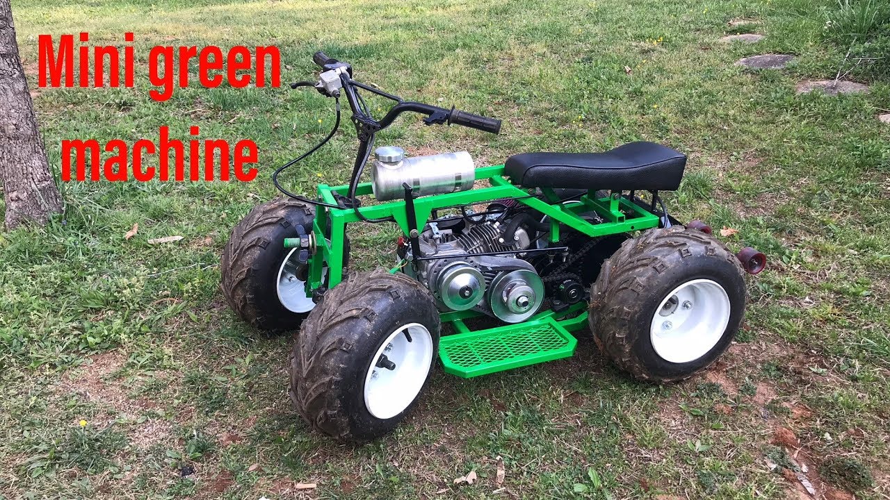 painting the mini green ATV