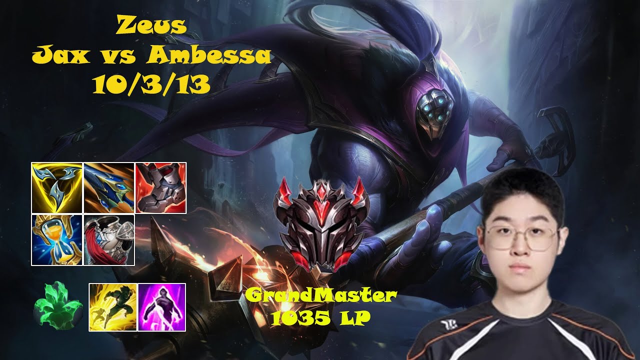 🔥 Zeus Jax Top | Korea GrandMaster Solo Queue | Patch 15.7 | League of Legends 🔥