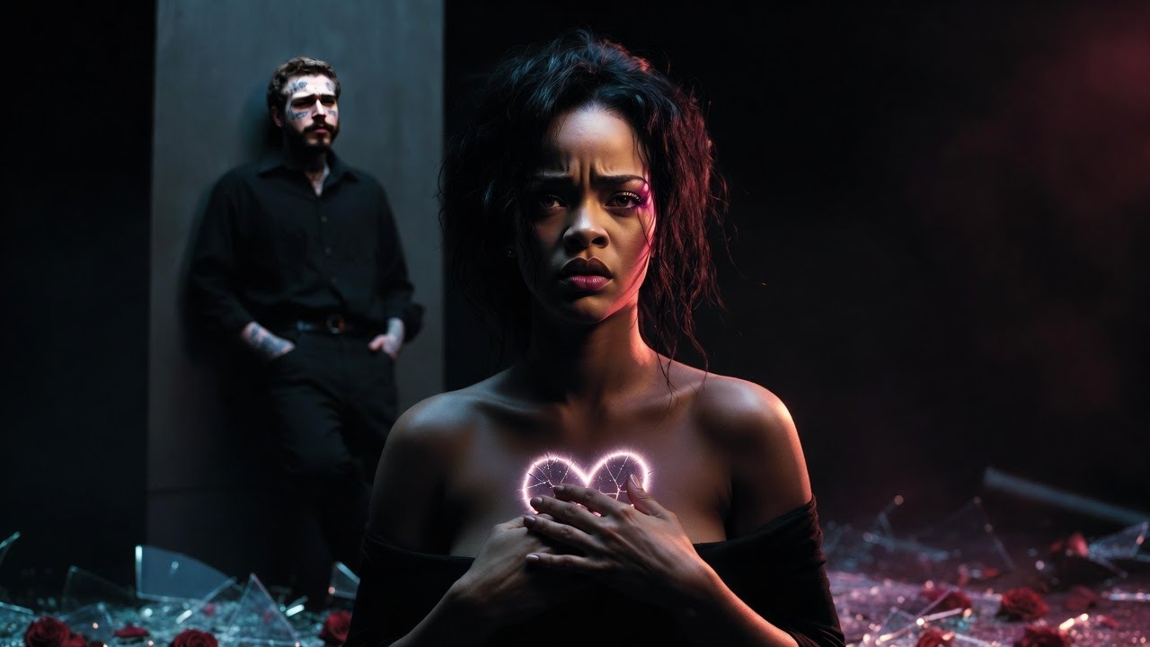 Rihanna ft.  Post Malone   Bad Heart (Lyrics Video)