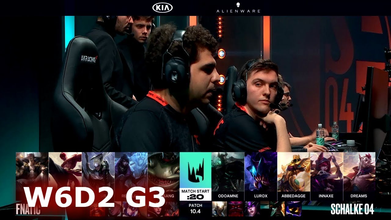Fnatic vs Schalke 04 | Week 6 Day 2 S10 LEC Spring 2020 | FNC vs S04 W6D2