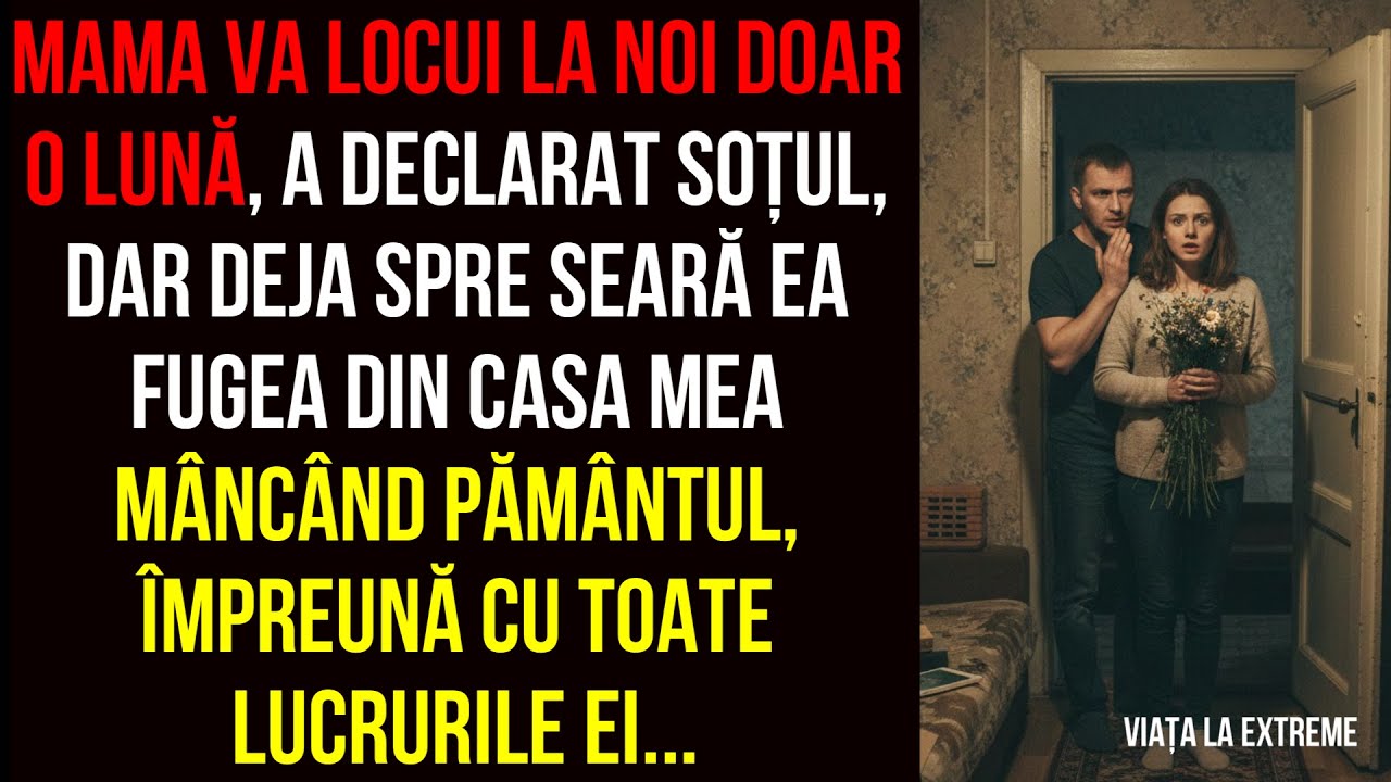 Mama va locui la noi doar o lună”, a declarat soțul, dar deja spre seară ea fugea din casa mea ...