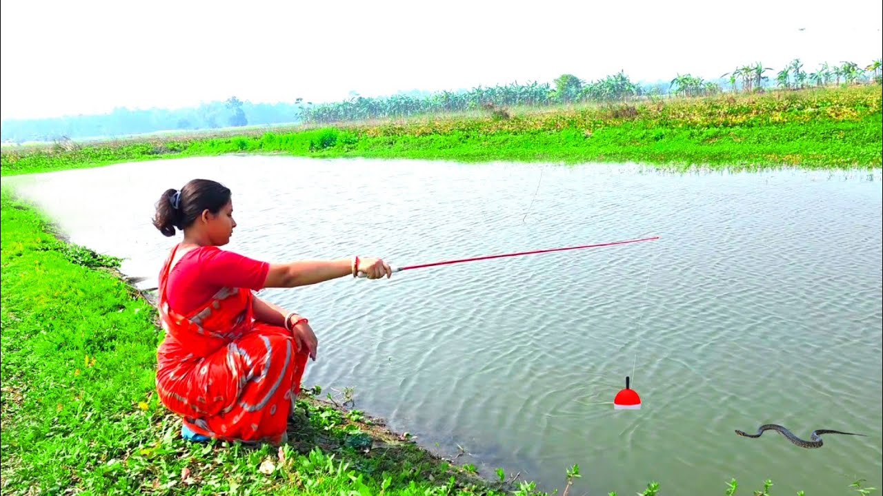 Fishing video ✅ A Beautiful girls new fishing techniques surprise everyone every day | fishing Hook 