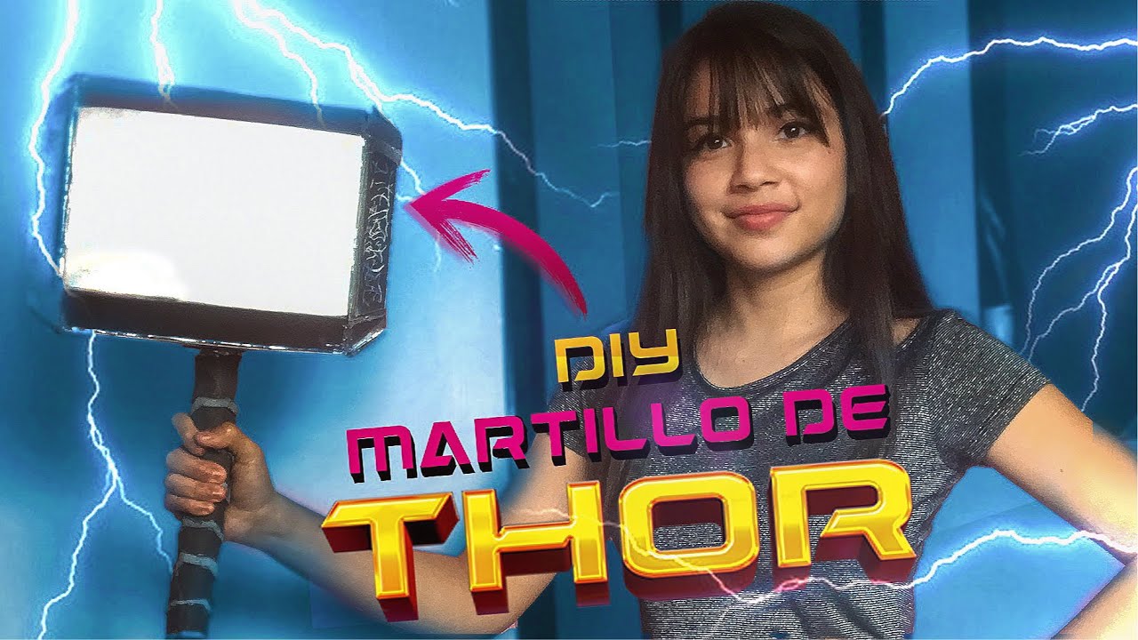 DIY Cómo hacer el MARTILLO de THOR│FACIL + PLANTILLAS│- Paper Lup ⚡