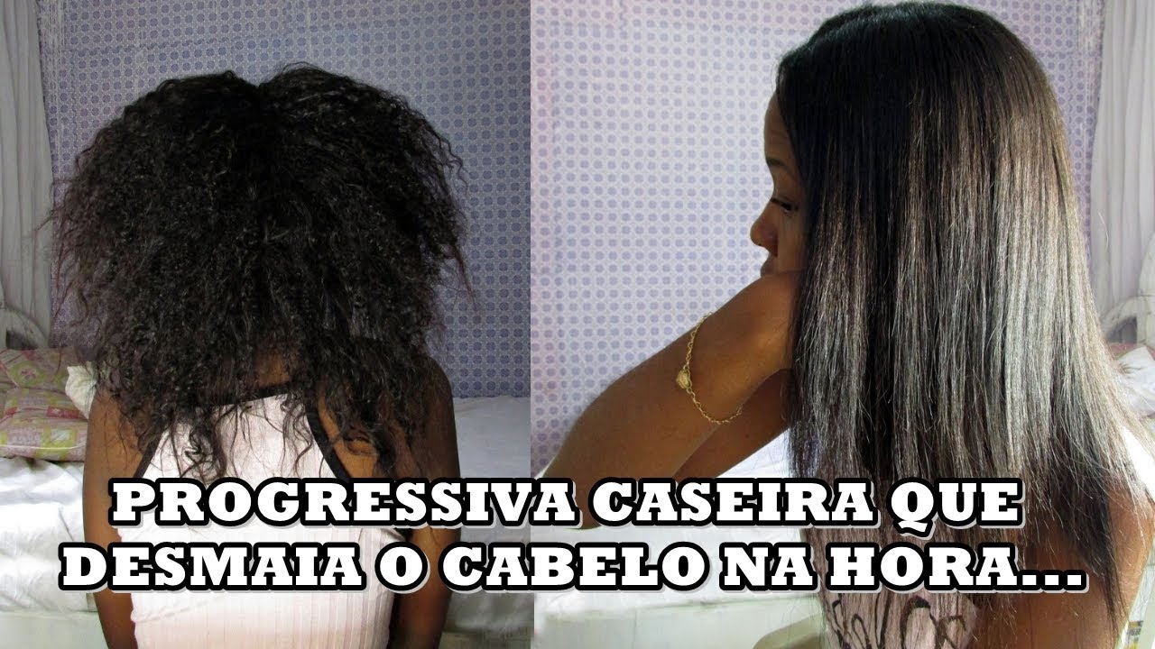 PROGRESSIVA CASEIRA QUE DESMAIA O CABELO | CABELO CRESPO