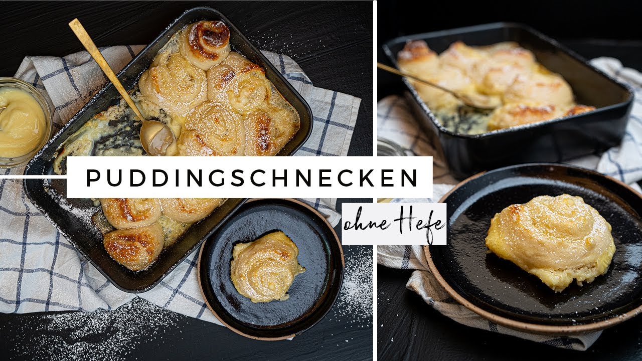 Vanille Puddingschnecken | ohne HEFE | HIGH PROTEIN