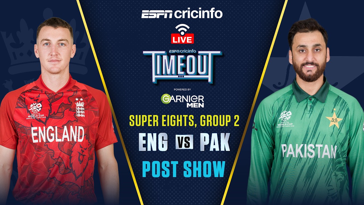 Pakistan vs England Post-match LIVE | T20 World Cup 2026 Super 8 | PAK v ENG match review & analysis