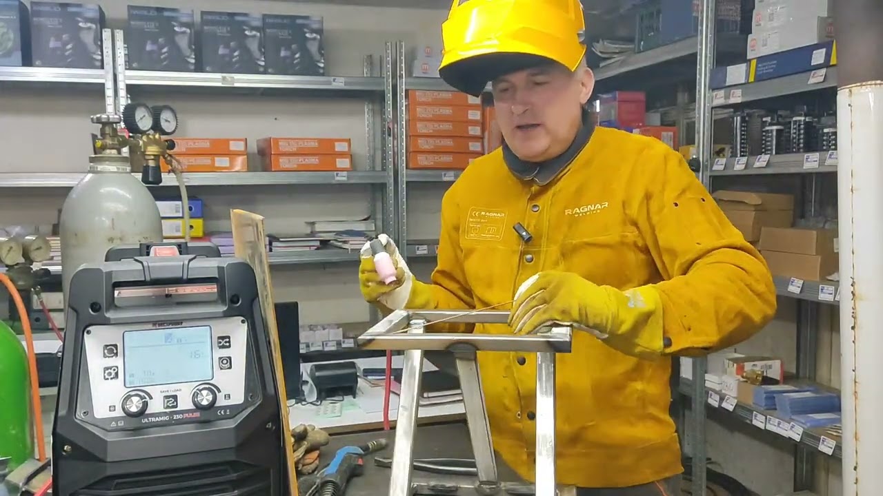 Decapower Ultramig 230 pulse DC lift Tig test 
