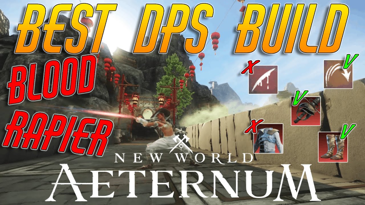 RANK 1 DPS build for PvE in New World: Aeternum🩸#gaming #aeternum #pve