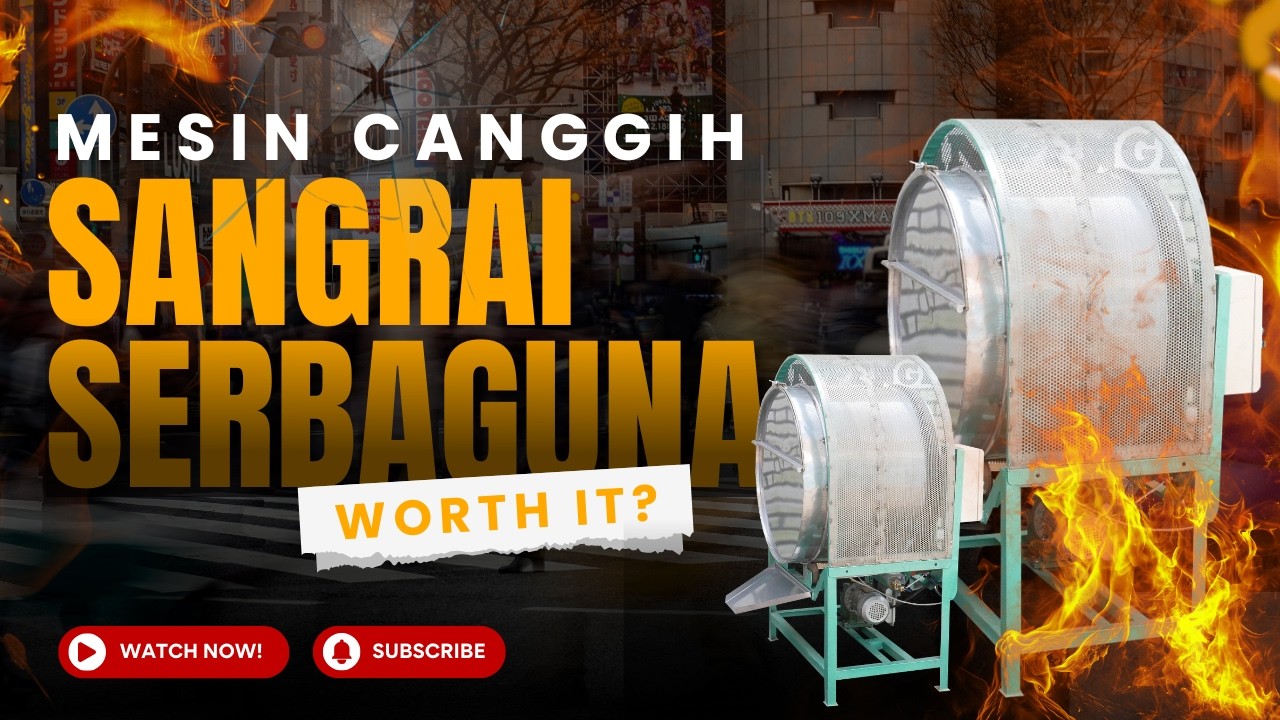 KAPASITAS BESAR, PANAS STABIL | MESIN SANGRAI 100 KG