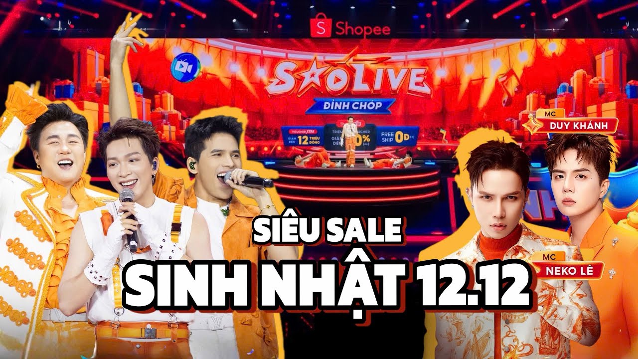 SIÊU SALE SINH NHẬT 12.12 Ê HỀ TIỂU PHẦM CÙNG CÁC ANH TÀI 