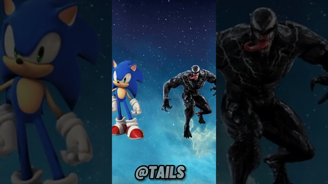 Sonic VS 3 round Battle #sonic #sega #sonicteam#mcu #dceu#dc #shorts#rdj #thor#venom #ironman