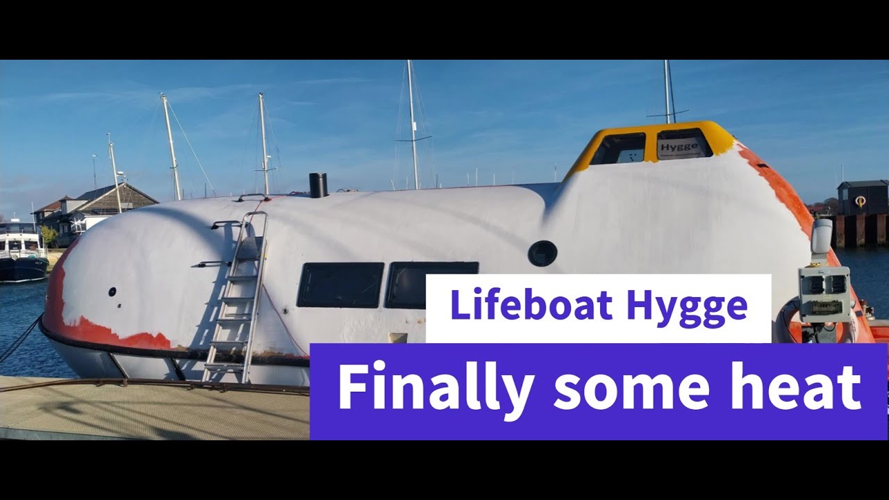 Lifeboat conversion Ep.57: Finally got the woodburner going for the first time...
