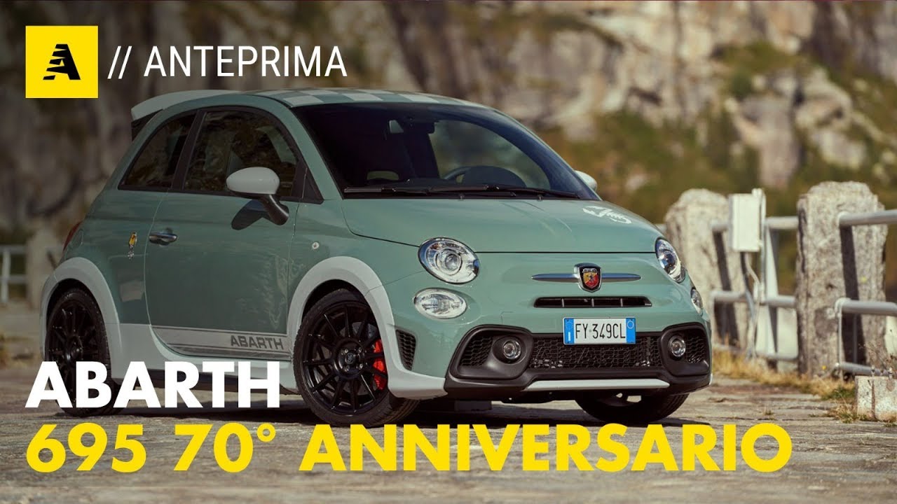 Abarth 695 70° Anniversario | Ala posteriore in stile Delta Integrale e 180 CV!