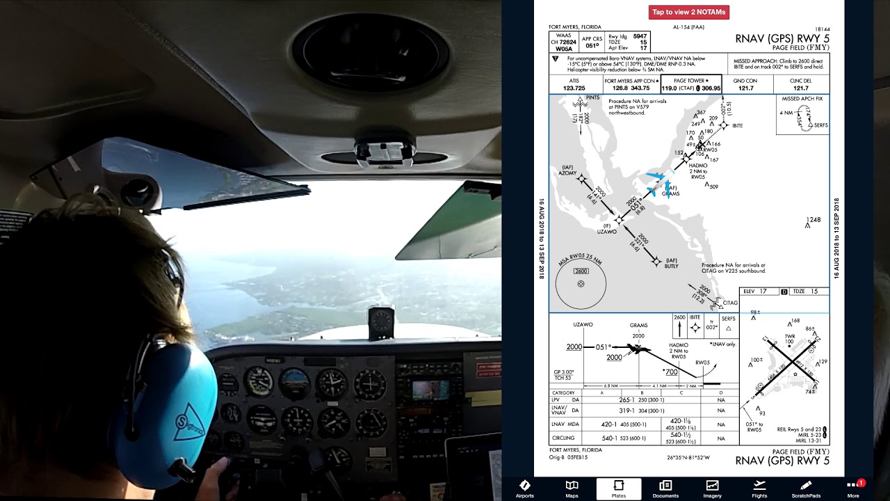 RNAV, ILS, VOR approaches + Published Missed (ATC AUDIO)