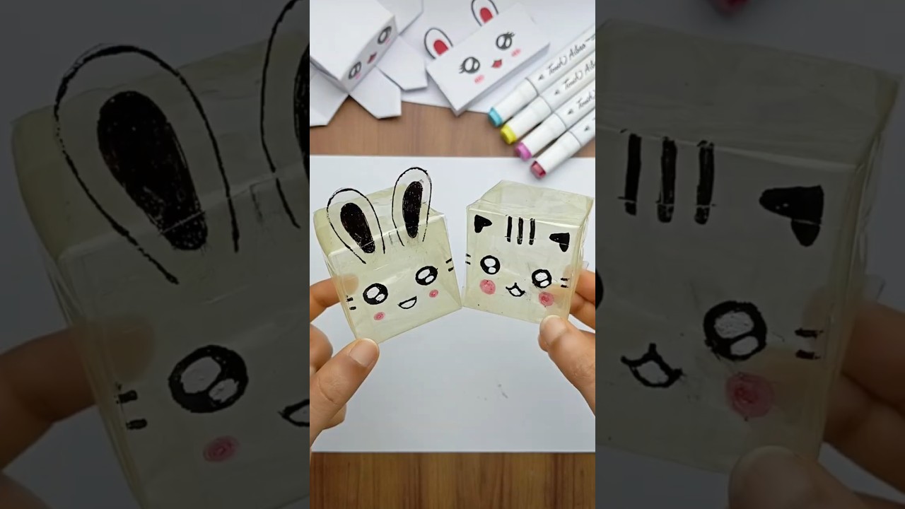 Cute DIY Tape Squishy 💗 | #Shorts #diy #art #craft #squishy