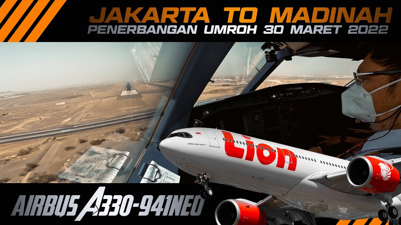 🔴COCKPIT VIEW A330NEO JAKARTA TO MADINAH