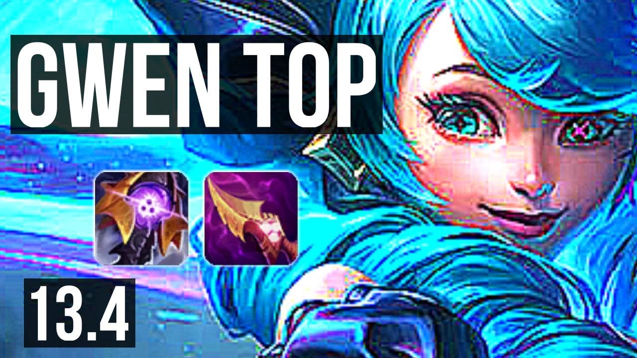 GWEN vs OLAF (TOP) | 8/2/6, 300+ games | KR Grandmaster | 13.4