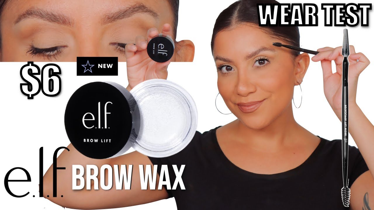 *new* E.L.F. BROW LIFT WAX REVIEW & WEAR TEST *sparse brows* | MagdalineJanet