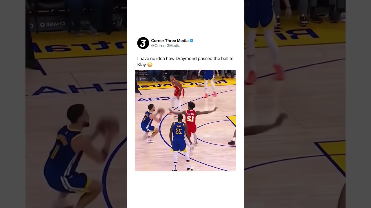 HOW did Draymond pass the ball to Klay? 🤯