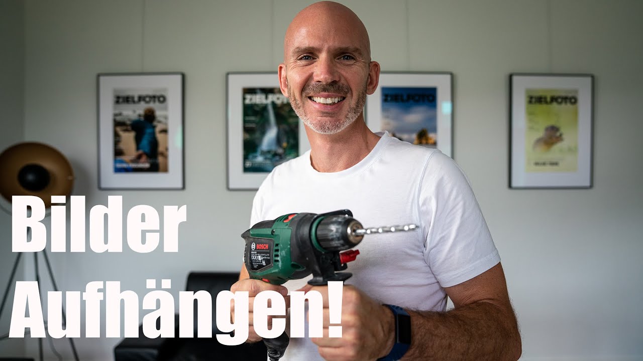 Bilderrahmen aufhängen mit Galerieschiene | Stephan Wiesner