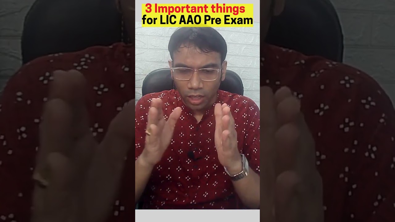 🚨 LIC AAO Prelims Tomorrow! 3 Things You MUST Do to Perform Your Best 💯