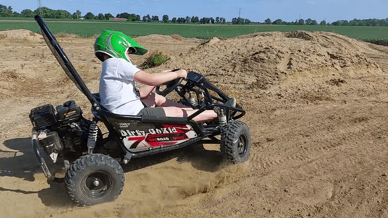 Gokid Dirty 98cc Kids Gokart Mini Buggy Nitro Motors
