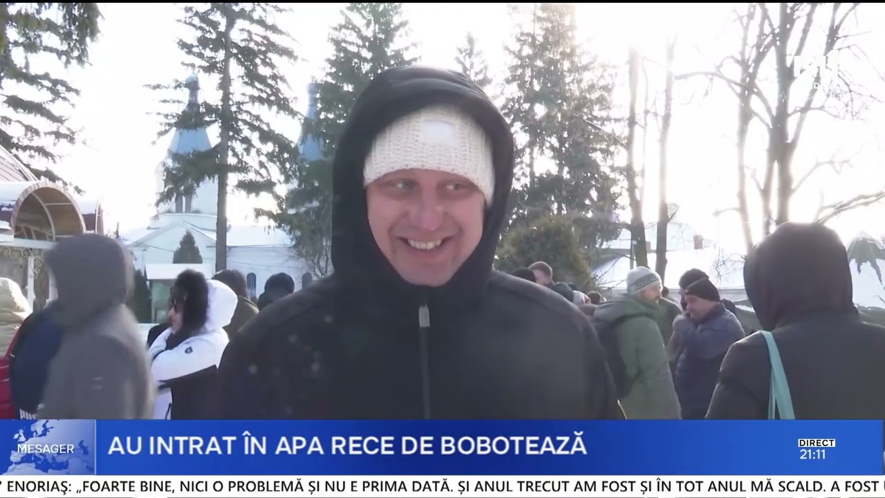 Gerul nu i-a ținut în case pe credincioși în ziua de Bobotează