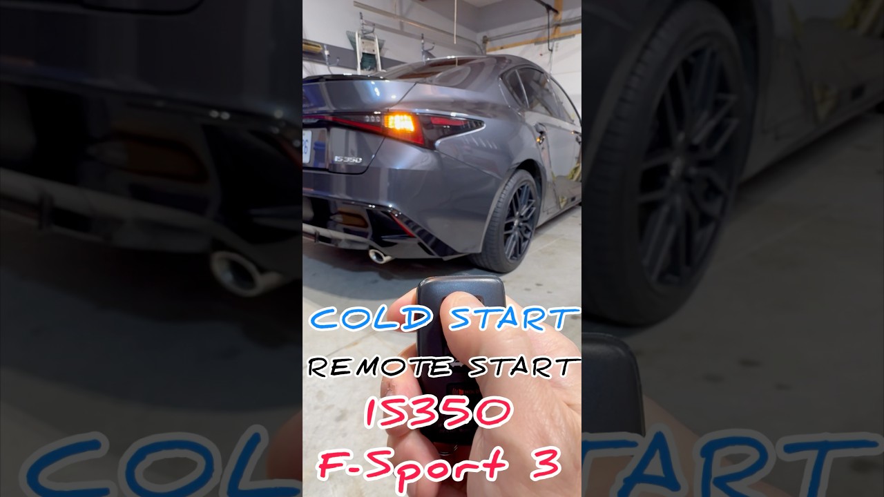 How To Remote Start Your Lexus IS350 F-Sport #lexus #lexusis350 #coldstart #exhaust #shorts